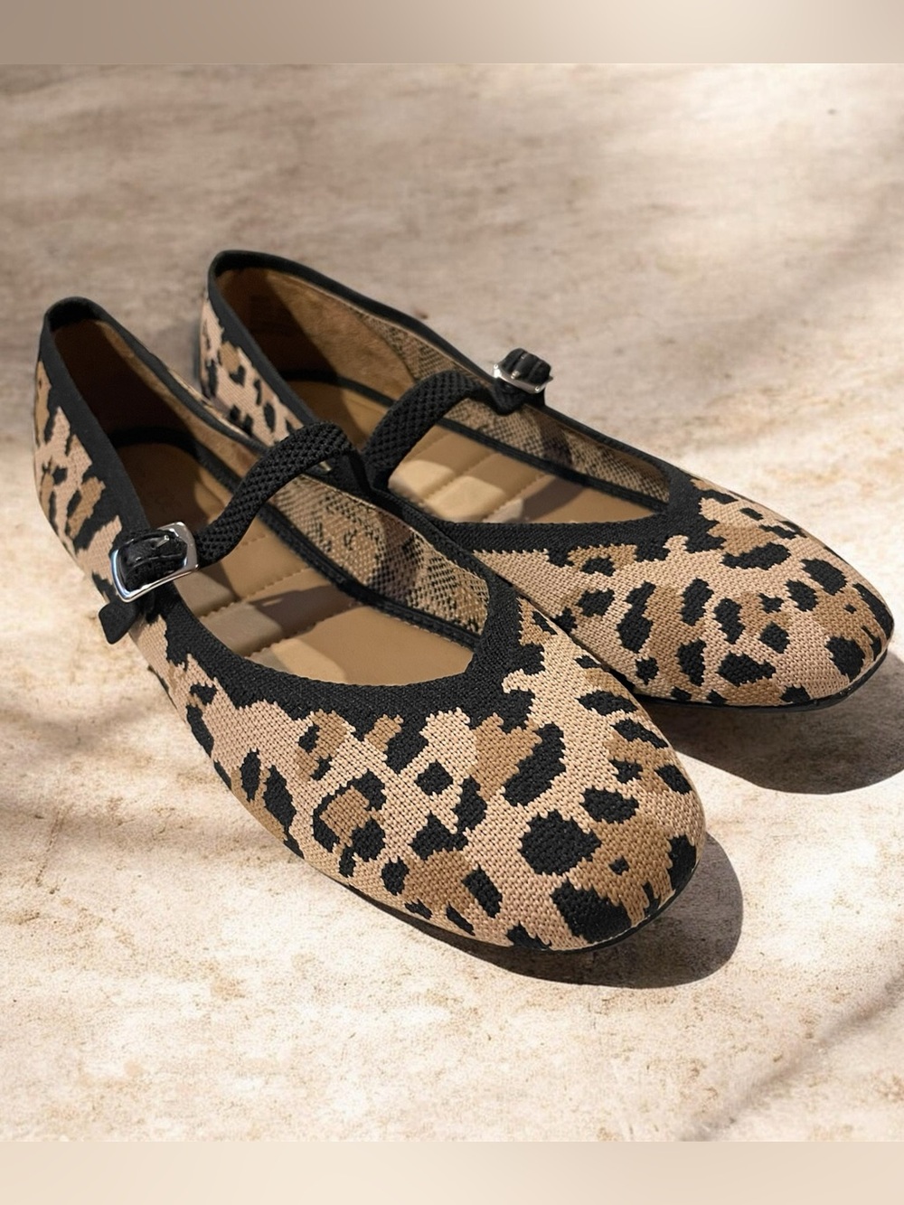 RACHEL ZOE Saylor Mary Jane Leopard Ballet Flats 10